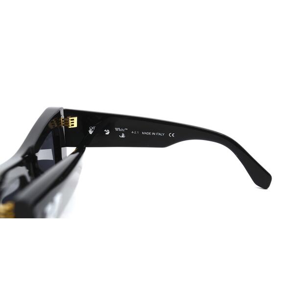 NEW! OFF-WHITE ACCRA OER1027 1007 BLACK GREY AUTHENTIC SUNGLASSES - Picture 8 of 13